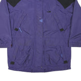CB SPORT Womens Purple & Black Zip Jacket XL Nylon Plain Lightweight Casual