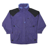 CB SPORT Womens Purple & Black Zip Jacket XL Nylon Plain Lightweight Casual
