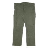 DICKIES Mens Cotton Blend Green Regular Straight Trousers W40 L30 Workwear