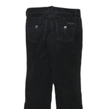 CALVIN KLEIN JEANS Womens Black Regular Straight Trousers W31 L30 Cotton Blend