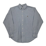 Age 6 Ralph Lauren Striped Shirt - Small Blue Cotton