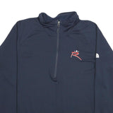 THE NORTH FACE Mens Navy Blue R Logo 1/4 Zip Sweatshirt 2XL Outdoor Athletic