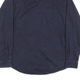 CARHARTT Mens Navy Blue Work Shirt S Cotton Long Sleeve Casual Utility