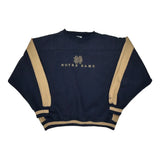 Notre Dame Midwest College Sweatshirt - XL Navy Polyester Blend