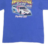 NASCAR Mens Blue Racing Graphic T-Shirt M Short Sleeve Crew Neck Daytona 500