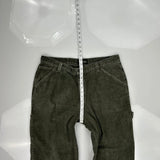 Denver Hayes Carpenter Pants - 35W 29L Gray Corduroy