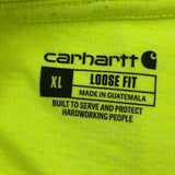 Carhartt Graphic T-Shirt - XL Yellow Cotton