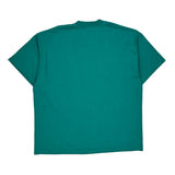 Hanes Single Stitch T-Shirt - XL Green Cotton Blend