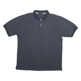 NAUTICA Mens Blue Cotton Short Sleeve Printed 2XL Polo Shirt Classic Fit