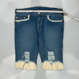 True Religion Denim Shorts - 38W 10L Acid Wash Cotton