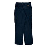 Dickies Cargo Trousers - 29W 25L Navy Cotton