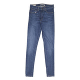 LEVI'S Womens Slim Fit Blue Skinny Denim Medium W28 L31 Zip Cotton Blend Jeans