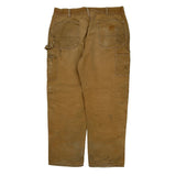 Carhartt Double Knee Carpenter Trousers - 35W 31L Brown Cotton