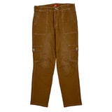 Dickies Cargo Trousers - 31W UK 14 Brown Cotton