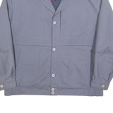 KEMPEL Mens Blue Jacket XL Cotton Blend Button Closure Classic Fit Casual