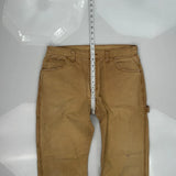 Dickies Carpenter Pants - 33W 30L Brown Cotton