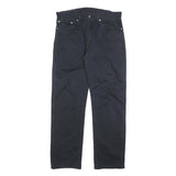 LEVI'S Mens Cotton Blend Navy Relaxed Straight Trousers W34 L32 Casual Zip