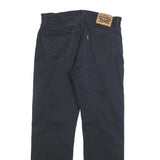 LEVI'S Mens Cotton Blend Navy Relaxed Straight Trousers W34 L32 Casual Zip