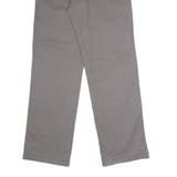 DICKIES Mens Polyester Blend Classic Grey Trousers W32 L32 Workwear Zip Closure