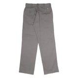 DICKIES Mens Polyester Blend Classic Grey Trousers W32 L32 Workwear Zip Closure