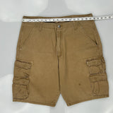 Wrangler Cargo Shorts - 35W 10L Brown Cotton