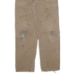 DICKIES Mens Cotton Blend Beige Regular Fit Straight Trousers W34 L32 Workwear