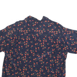 SPENGLER Womens Navy & Red Floral Shirt XL Casual Button Front Relaxed Fit