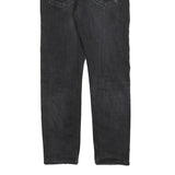 LEVI'S 502 Mens Slim Black Denim Raw Jeans W32 L29 Skinny Zip Closure