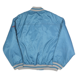 PUMA Mens Blue Bomber Jacket S Polyester Plain Zip Retro Vintage Sport