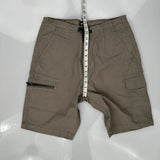 Levis Cargo Shorts - 32W 10L Grey Cotton