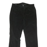 CALVIN KLEIN JEANS Womens Cotton Blend Black Regular Straight Trousers W30 L30