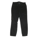 CALVIN KLEIN JEANS Womens Cotton Blend Black Regular Straight Trousers W30 L30