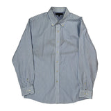 Tommy Hilfiger Striped Shirt - Large Blue Cotton