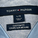 Tommy Hilfiger Short Sleeve Shirt - Large Blue Cotton