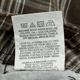 Lee Checked Cargo Shorts - 30W 11L Brown Cotton