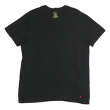 POLO RALPH LAUREN Mens Black Cotton T-Shirt L Short Sleeve Crew Neck Classic