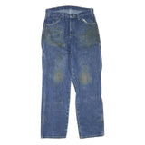 DICKIES Mens Regular Fit Blue Denim Jeans W32 L30 Workwear Zip Closure