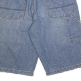 BR DENIM Mens Shorts Blue Denim Casual 2XL W40 Relaxed Fit Cotton Blend