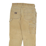 DICKIES Mens Jeans Beige Regular Straight Denim W32 L29 Workwear Utility