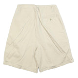 BE Womens Shorts Beige Casual Plain S W28 Cotton Blend Relaxed Fit