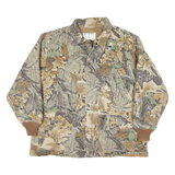 WALLS Mens Beige & Brown Camo Outdoor Jacket XL Cotton Blend Zip