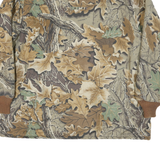 WALLS Mens Beige & Brown Camo Outdoor Jacket XL Cotton Blend Zip