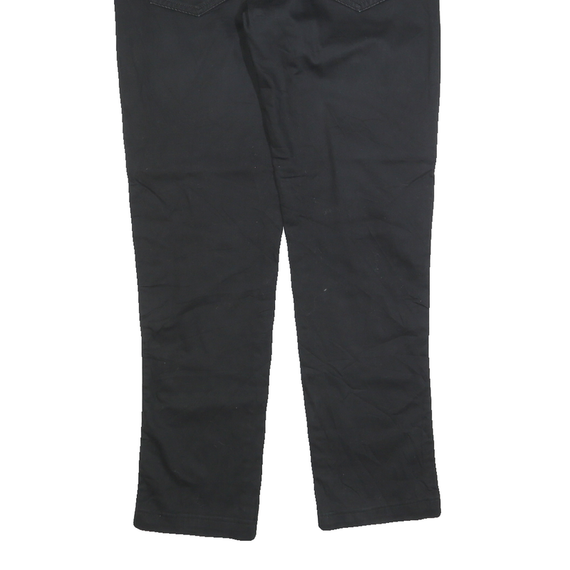 LEVI'S Mens Black Slim Straight Cotton Blend Trousers W32 L29 Stylish