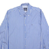MCGREGOR Mens Blue & White Striped Shirt L Cotton Casual Regular Fit Smart