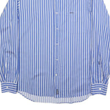MCGREGOR Mens Blue & White Striped Shirt L Cotton Casual Regular Fit Smart