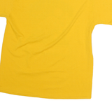 HANES Mens Yellow Oakland Tech Bulldogs Graphic T-Shirt M Short Sleeve Crew Neck