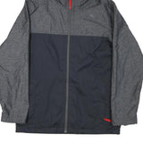 THE NORTH FACE Womens Grey & Black Outdoor Jacket XL Polyester Blend Zip Hooded