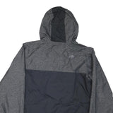THE NORTH FACE Womens Grey & Black Outdoor Jacket XL Polyester Blend Zip Hooded