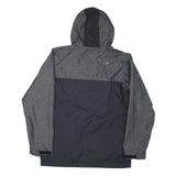 THE NORTH FACE Womens Grey & Black Outdoor Jacket XL Polyester Blend Zip Hooded