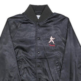 TRIMARK Womens Black Karate Team Bomber Jacket S Polyester Embroidered